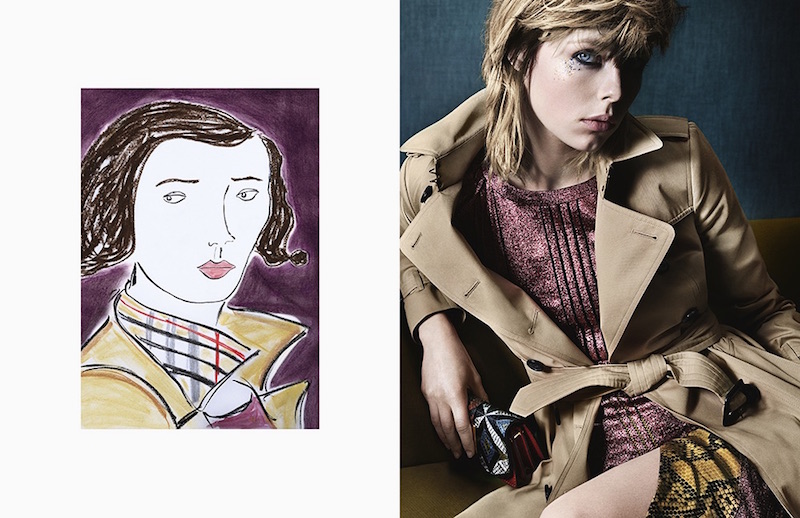 Burberry illustrated campaign