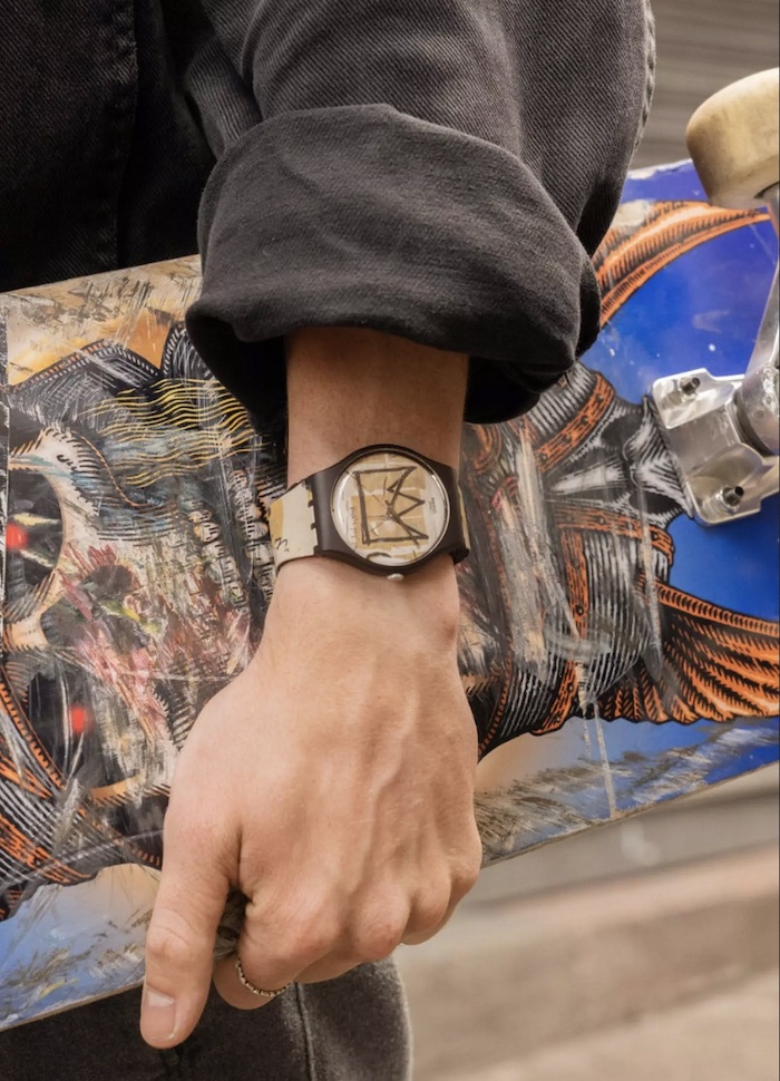 Jam tangan kolaborasi Swatch x Jean-Michel Basquiat
