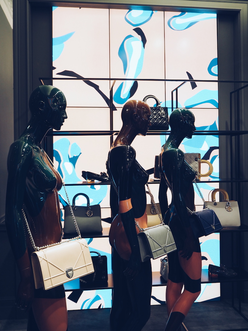 Dior Mount street pop up shop with digital screens by Mats gustafson