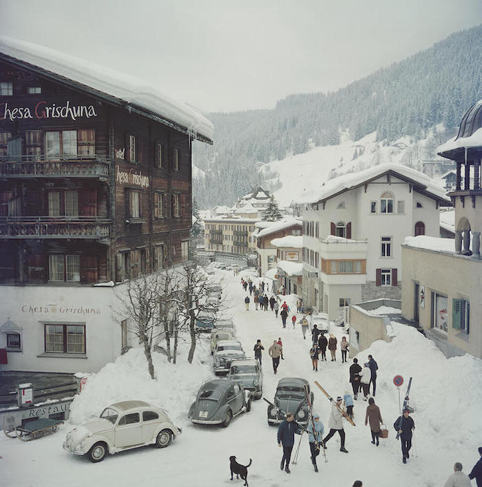 Gaya apres-ski Slim Aarons Klosters