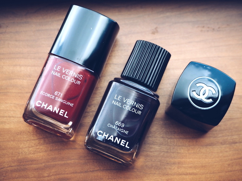 Chanel aw15 makeup Ecource Sanguine and Chataigne nail colour Aw15