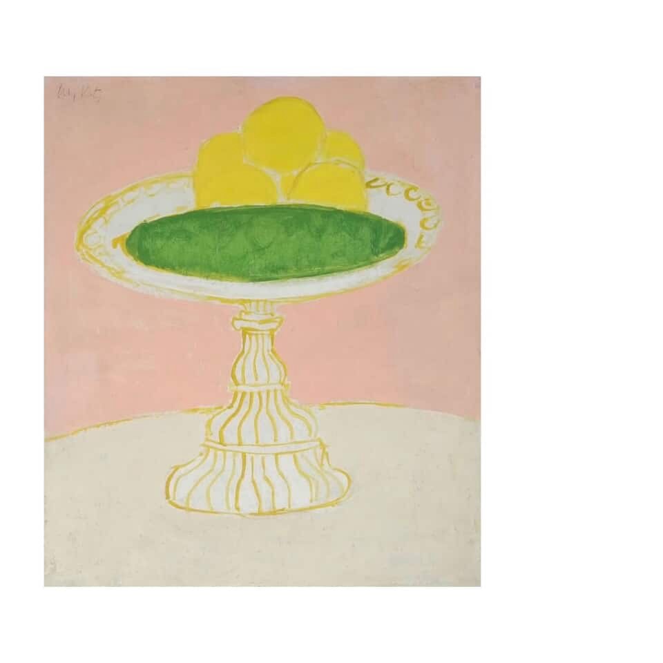 Alex Katz Still Life with Lemons, 1955 🍋Pro tip: When life gives you lemons, bergamots, limes and oranges, make intoxicating fragrances and subtle skin scents to take the heat off. Acqua Di Parma is a zesty fave (Bergamotto la Spugnatura Eau de Parfum is new and there’s a matching body oil), while Tom Ford’s new Taormina Orange Eau de Parfum is sexy and spicy (of course). Sisley’s Eau de Campagne comes highly recommended from DRG readers as does Hermes Eau d’Orange Verte (fantastic choice!)The question is, how many sprays? One or several? Read more on disneyrollergirl.net or Substack https://www.disneyrollergirl.net/shop-citrus-fragrance-acqua-di-parma-tom-ford-loewe/https://open.substack.com/pub/disneyrollergirl/p/citrus-with-a-twist