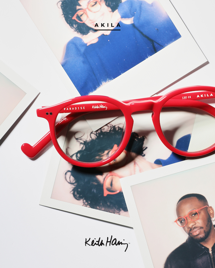 AKILA x Keith Haring eyewear Paradise red