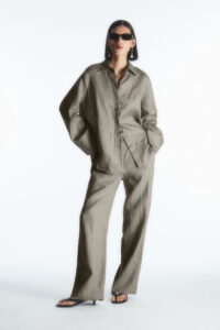 Lizzie Top Cropped Wheat Linen - DL1961