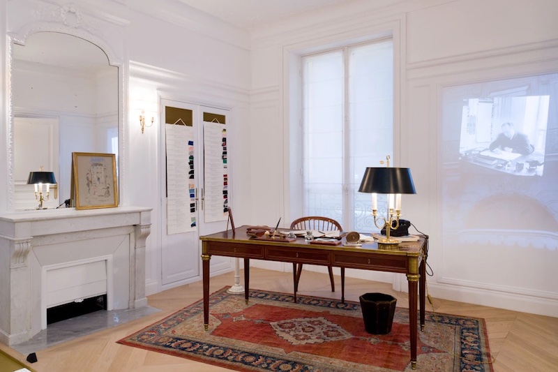 Christian Dior original office on display at La Galerie Dior in Paris