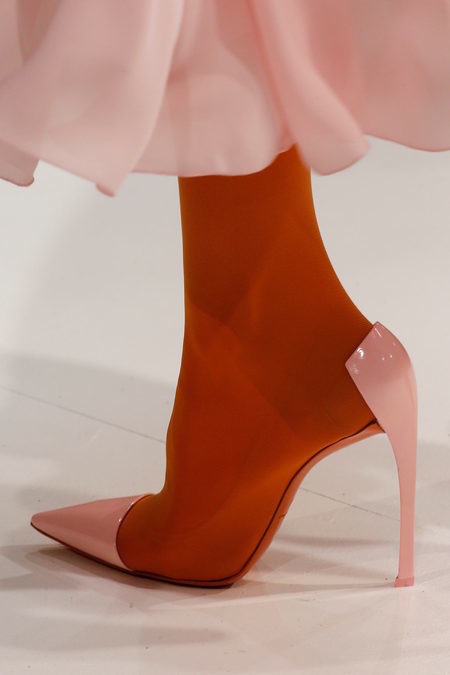 The Dior comma heel reimagined by Raf Simons for Dior Couture SS13