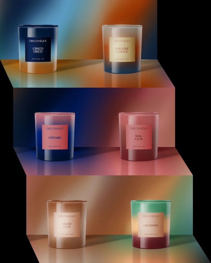 Discotheque scented candles 