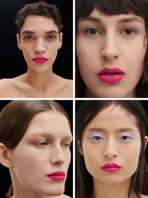 Dries van Noten Plastic Pink lipstick worn by models