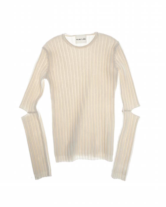 Helmut Lang elbow cut out sweater