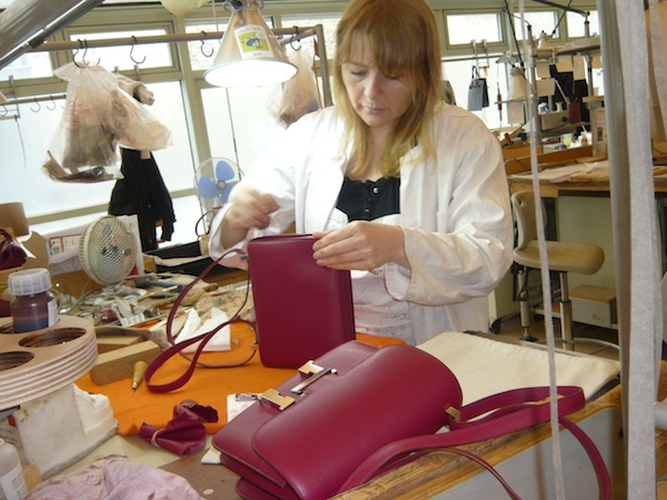 How are Hermes bags made?