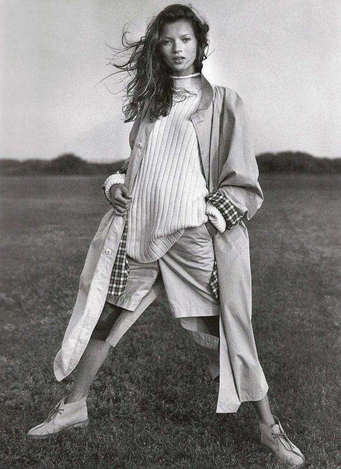 Kate Moss in Banana Republic campaign by Bruce Weber