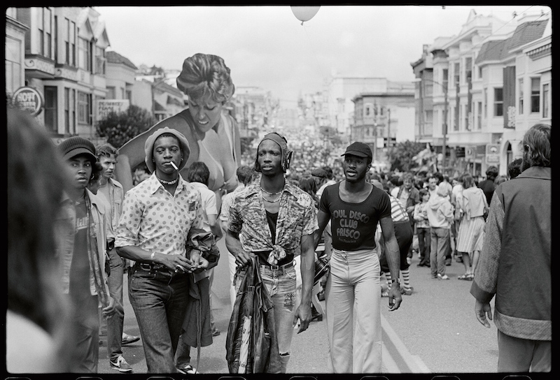 Leon Lott, December Wright and Larry Williams by Daniel Nicoletta at San Francisco’s Castro Street Fair in August of 1976. By Daniel Nicoletta 