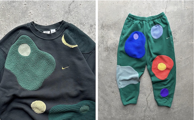 Nike Re-Creation upcycled patchwork sweats