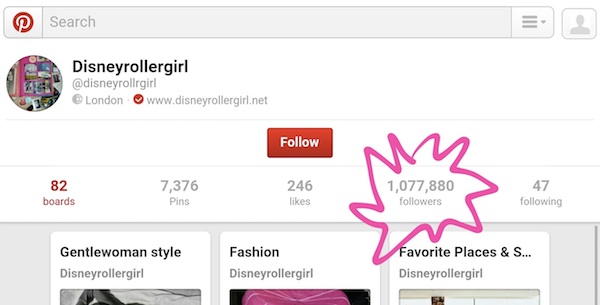 How to get a million Pinterest followers by Disneyrollergirl